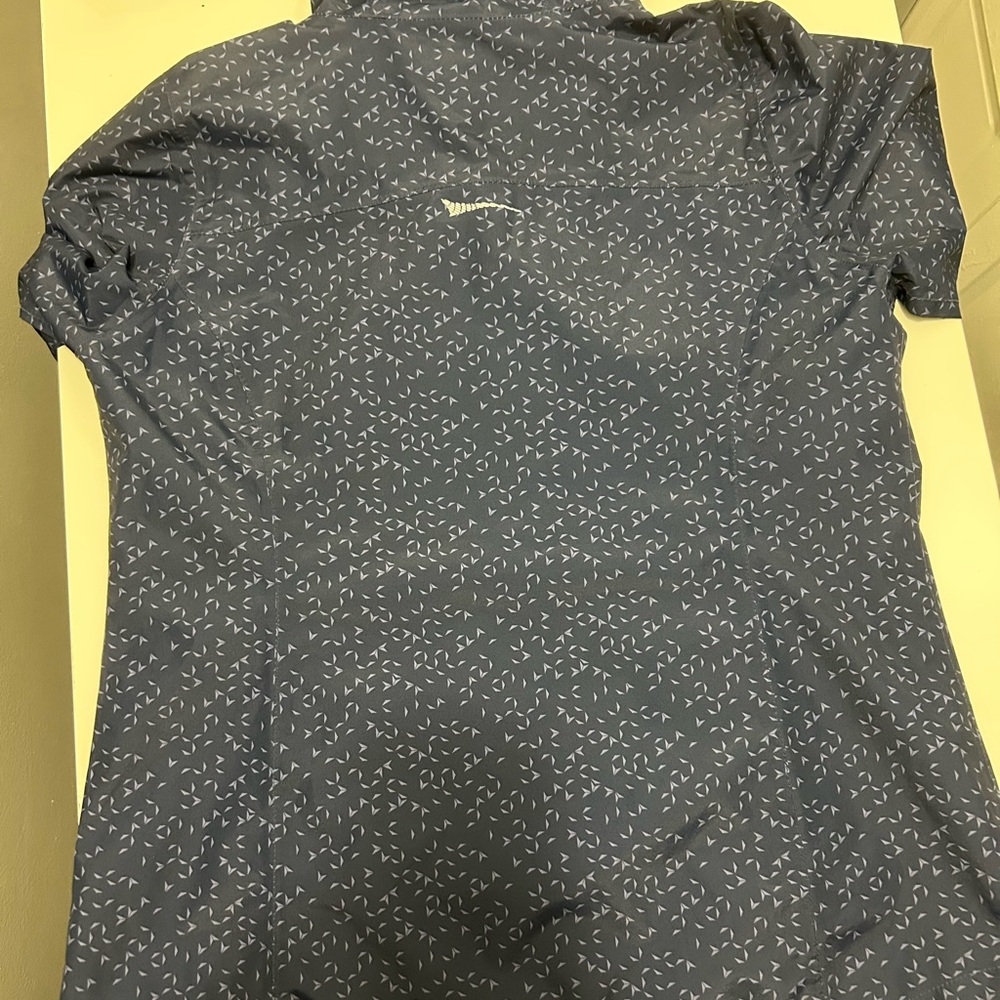 Paradox Navy Patterned Button Down Shirt